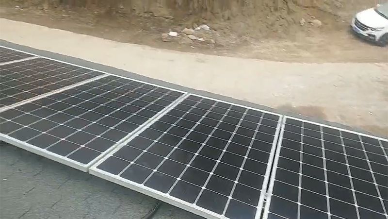 Solar Panel Installation in A Countryside
